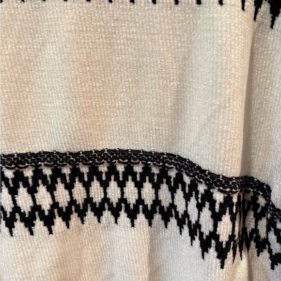 Christian Siriano New York Fair Isle Mock Neck Sweater women’s M - Picture 3 of 8